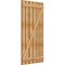 Ekena Millwork Spaced Board-n-Batten Shutters w/Z-Bar, Rough Sawn Western Red Cedar, 34 3/4W x 68H, PR RBS06Z35X068RWR - alternate 5